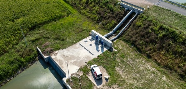 Intervento di regimazione idraulica nei bacini di Cavarzere